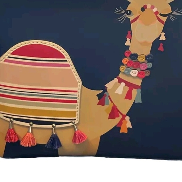 Kate Spade New York Sammi Navy Blue Camel Backpack - Picture 16 of 16